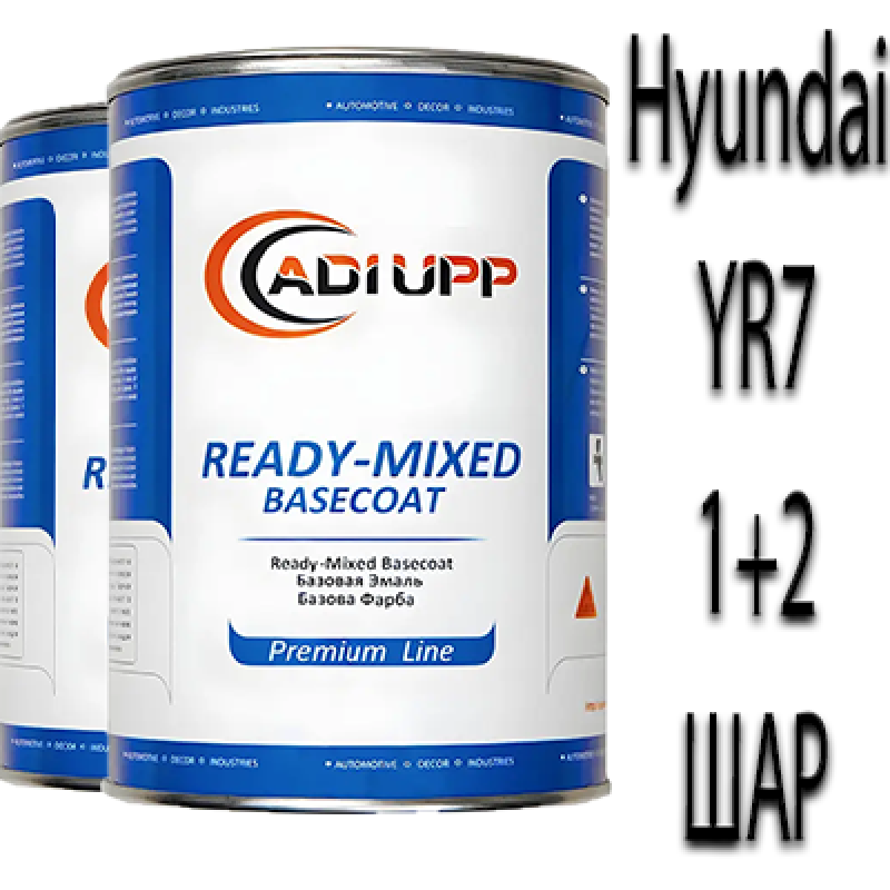 Hyundai YR7 BRILLIANT RED PRL. базова автоемаль ADI UPP - 1.6л. Комплект 1+2 шар.