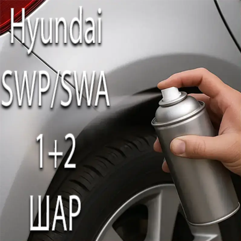Hyundai SWP/SWA SNOW WHITE MET. аерозольна базова фарба ADI UPP - 800мл. Комплект 1+2 шар.