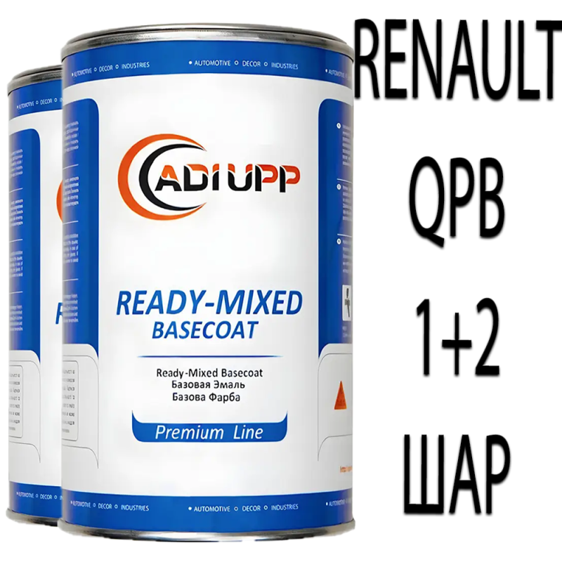 RENAULT QPB BLANC NACRE MATT PRL. базова автоемаль ADI UPP - 1.6л. Комплект 1+2 шар.
