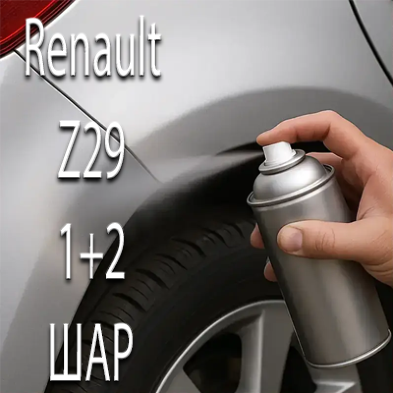 RENAULT Z29 RED PRL. аерозольна базова фарба ADI UPP - 800мл. Комплект 1+2 шар.