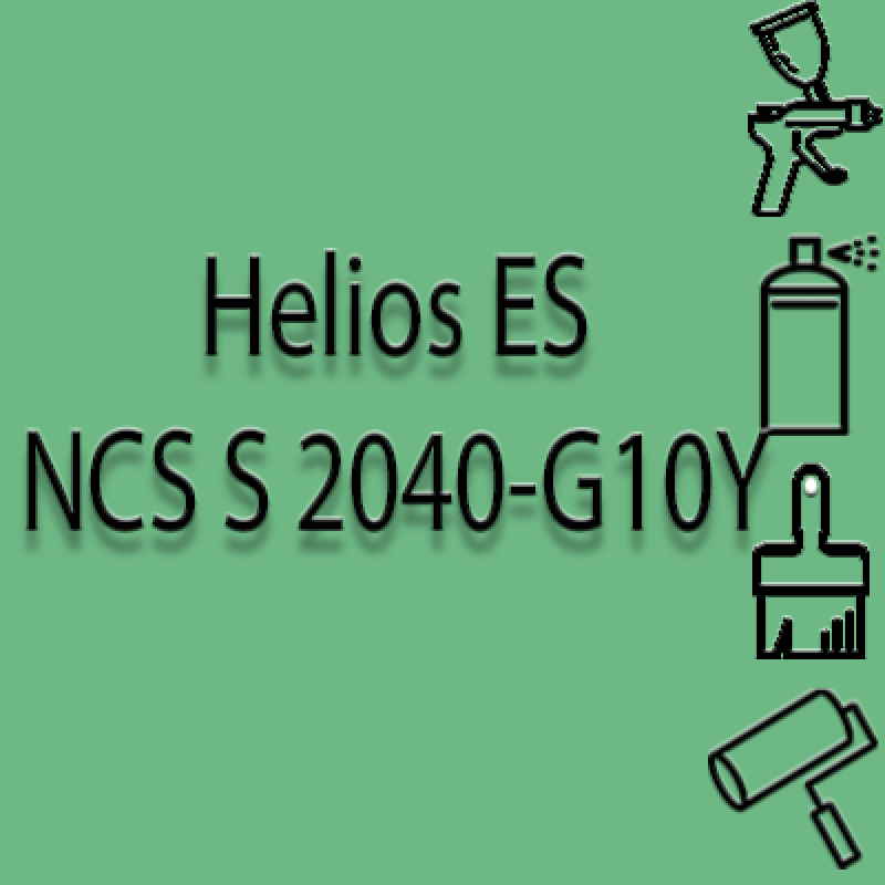 NCS S 2040-G10Y глянцева 1К швидкосохнуча антикорозійна емаль Helios ES - 1л