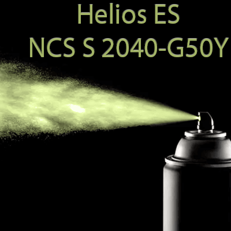 NCS S 2040-G50Y аерозольна глянцева 1К швидкосохнуча антикорозійна емаль Helios ES - 400мл
