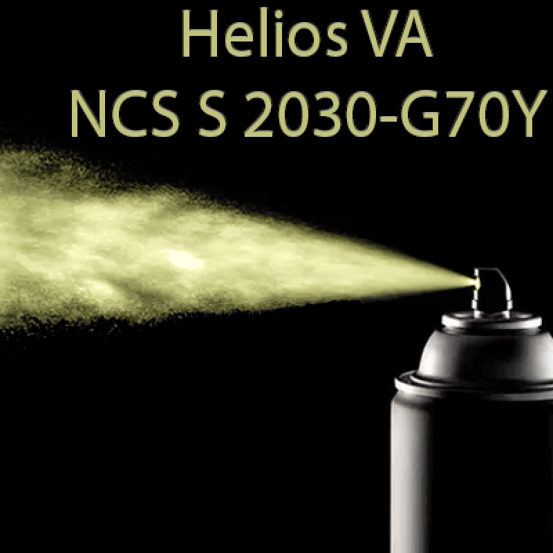 NCS S 2030-G70Y аерозольна глянцева 1К швидкосохнуча антикорозійна емаль Helios ES - 400мл