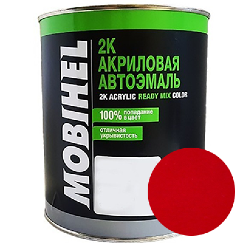 Двокомпонентна акрилова автоемаль Mobihel 2:1, LY3D VW Tornado Rot - 0.75л