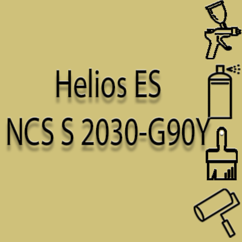 NCS S 2030-G90Y глянцева 1К швидкосохнуча антикорозійна емаль Helios ES - 1л