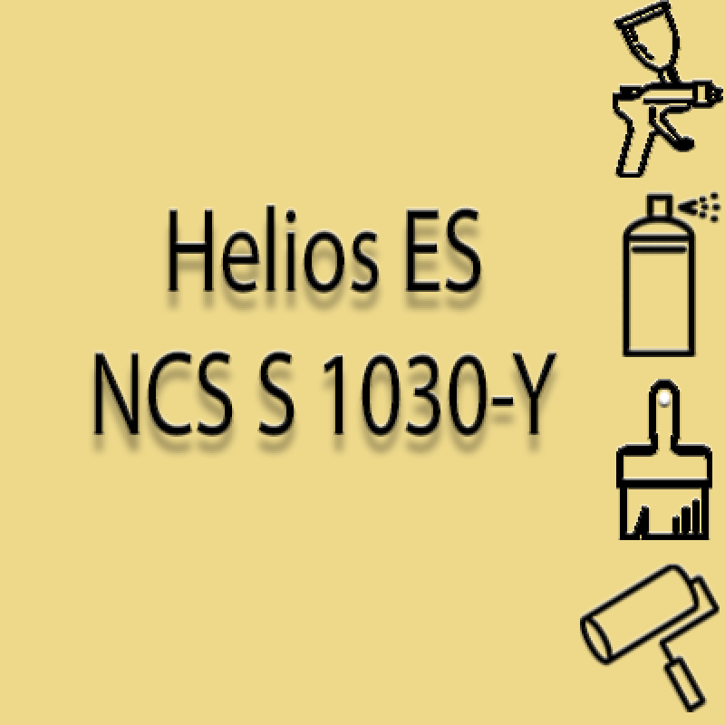 NCS S 1030-Y глянцева 1К швидкосохнуча антикорозійна емаль Helios ES - 1л
