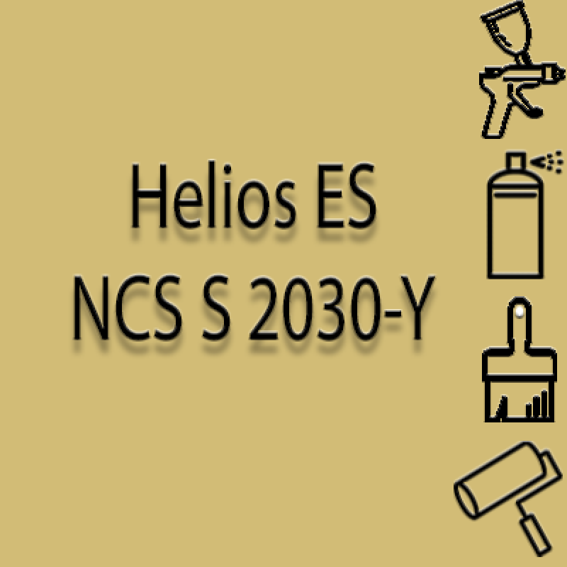 NCS S 2030-Y глянцева 1К швидкосохнуча антикорозійна емаль Helios ES - 1л