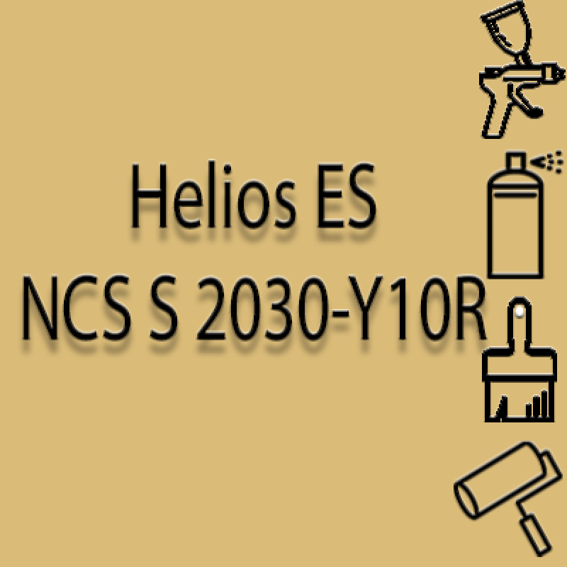 NCS S 2030-Y10R глянцева 1К швидкосохнуча антикорозійна емаль Helios ES - 1л