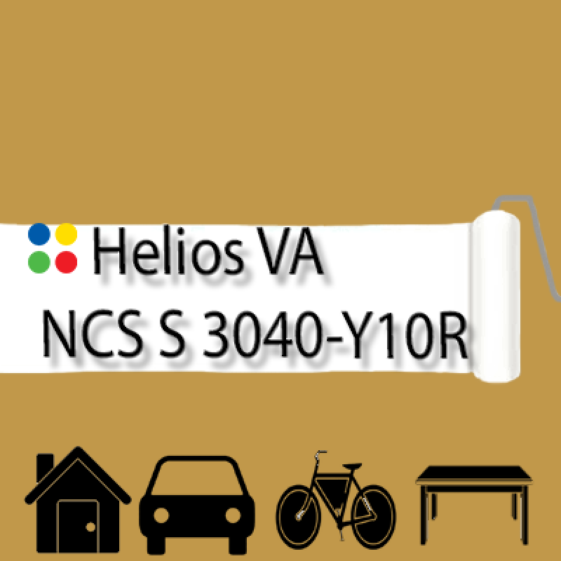 NCS S 3040-Y10R антикорозійна глянцева грунт-емаль (вініл-акрилова) HELIOS VA - 1л