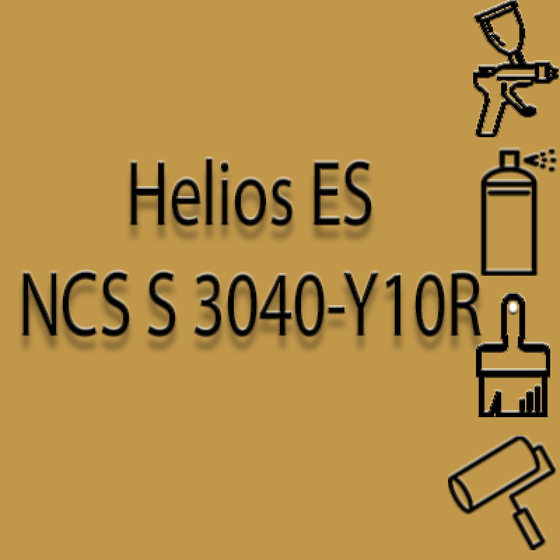 NCS S 3040-Y10R глянцева 1К швидкосохнуча антикорозійна емаль Helios ES - 1л