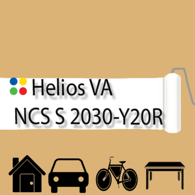 NCS S 2030-Y20R антикорозійна глянцева грунт-емаль (вініл-акрилова) HELIOS VA - 1л
