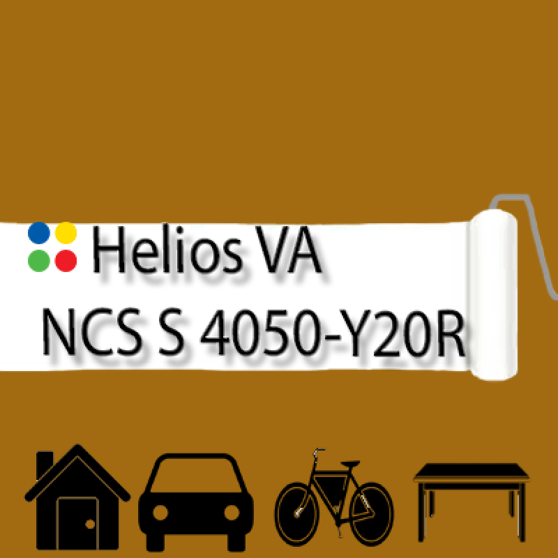 NCS S 4050-Y20R антикорозійна глянцева грунт-емаль (вініл-акрилова) HELIOS VA - 1л
