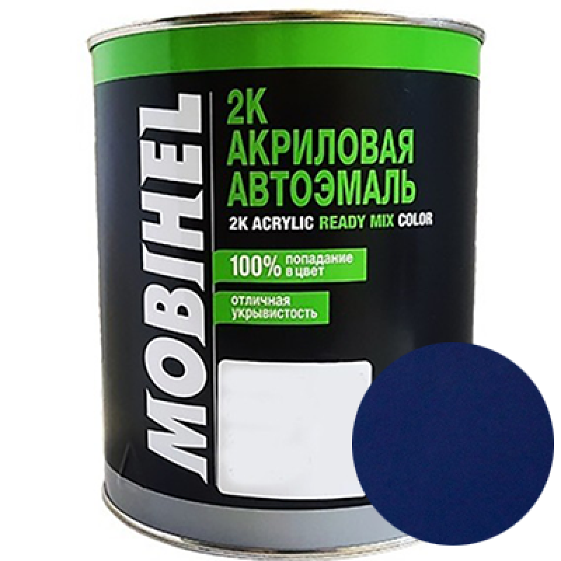 Двокомпонентна акрилова автоемаль Mobihel 2:1, 447 СИНЯ НІЧ - 0.75л