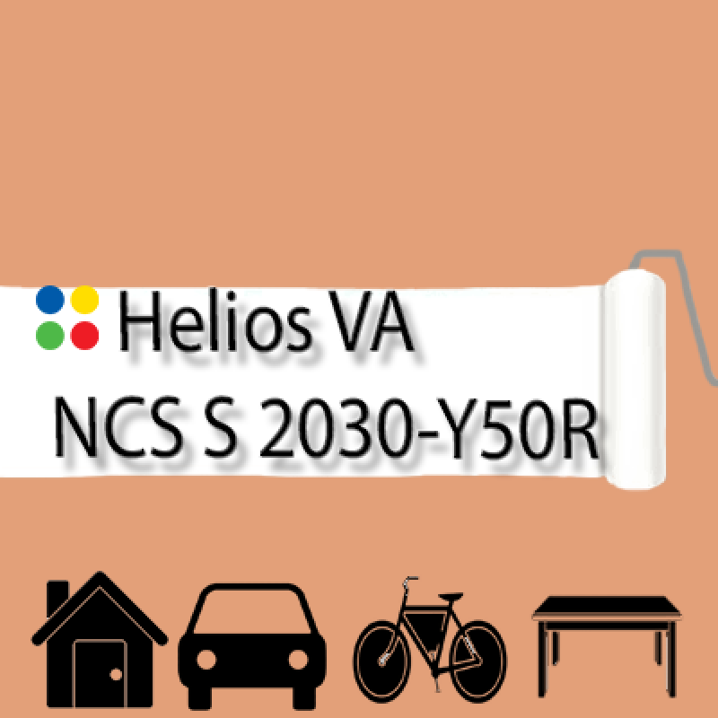 NCS S 2030-Y50R антикорозійна глянцева грунт-емаль (вініл-акрилова) HELIOS VA - 1л