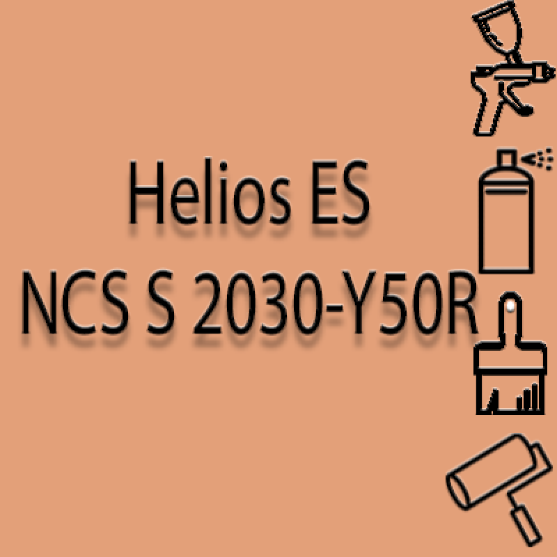 NCS S 2030-Y50R глянцева 1К швидкосохнуча антикорозійна емаль Helios ES - 1л