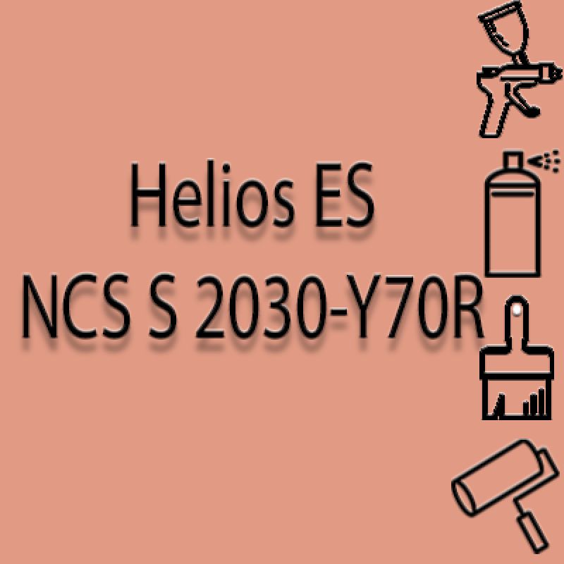 NCS S 2030-Y70R глянцева 1К швидкосохнуча антикорозійна емаль Helios ES - 1л