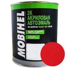 Двокомпонентна акрилова автоемаль Mobihel 2:1, 110 РУБІН - 0.75л
