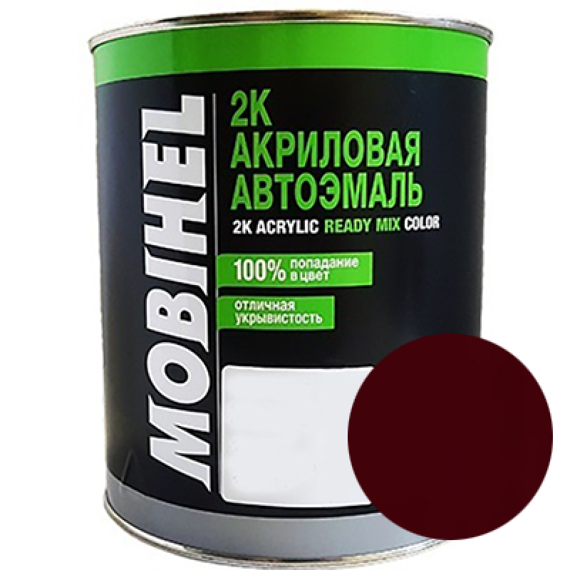 Двокомпонентна акрилова автоемаль Mobihel 2:1, 180 ГРАНАТ - 0.75л