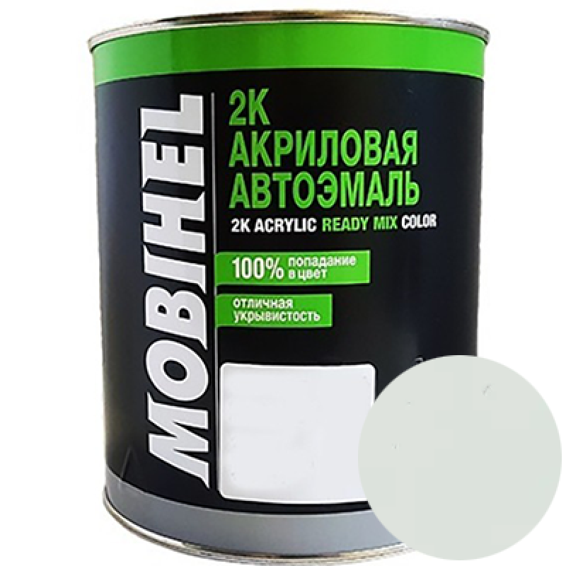 Двокомпонентна акрилова автоемаль Mobihel 2:1, 240 БІЛА ХМАРА - 0.75л