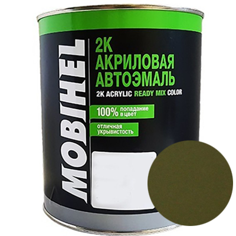 Двокомпонентна акрилова автоемаль Mobihel 2:1, 303 ХАКІ - 0.75л