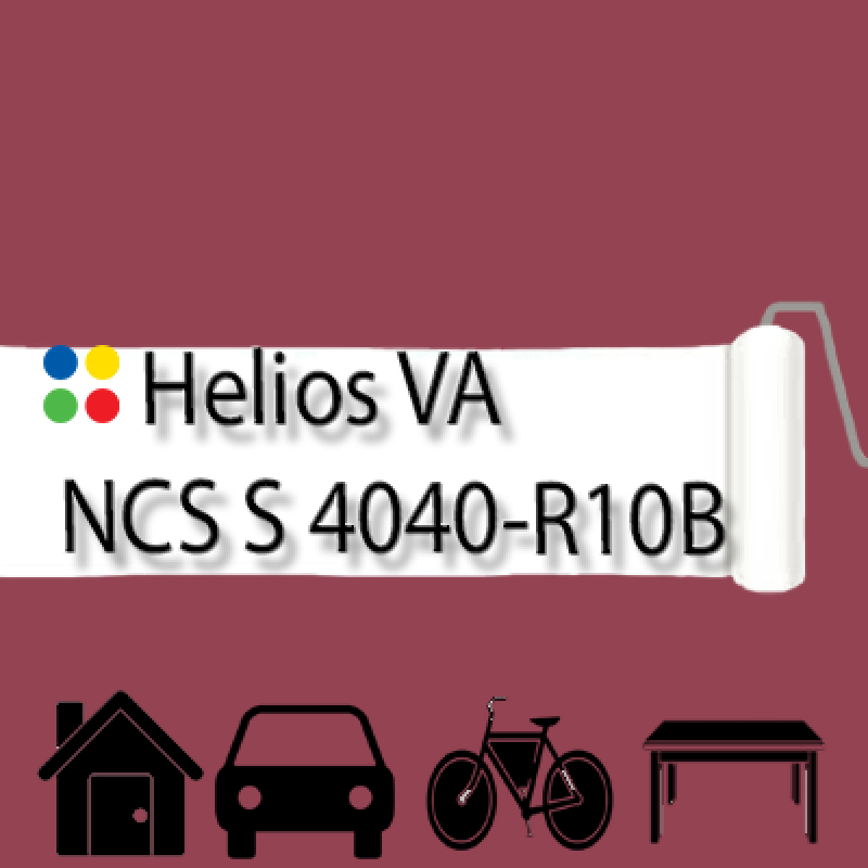 NCS S 4040-R10B антикорозійна глянцева грунт-емаль (вініл-акрилова) HELIOS VA - 1л
