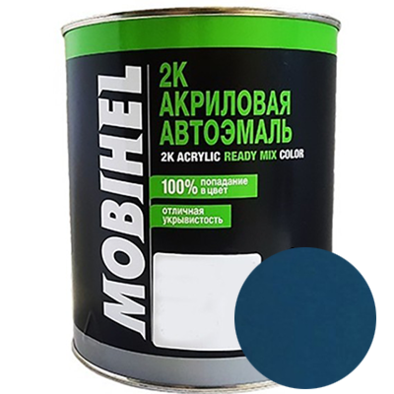 Двокомпонентна акрилова автоемаль Mobihel 2:1, 420 БАЛТИКА - 0.75л