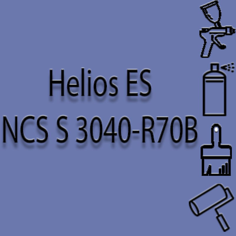 NCS S 3040-R70B глянцева 1К швидкосохнуча антикорозійна емаль Helios ES - 1л