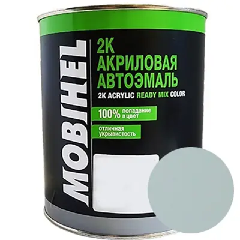 Двокомпонентна акрилова автоемаль Mobihel 2:1, 671 СВІТЛО-СІРА - 0.75л