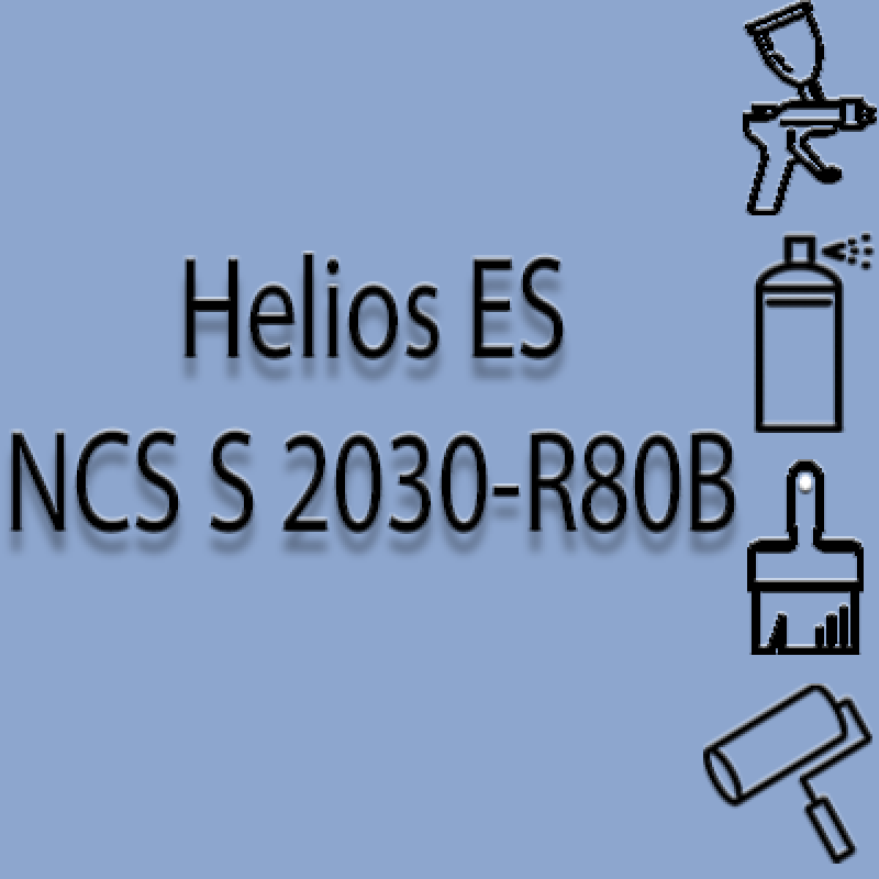 NCS S 2030-R80B глянцева 1К швидкосохнуча антикорозійна емаль Helios ES - 1л