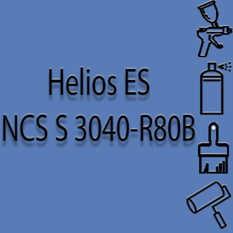 NCS S 3040-R80B глянцева 1К швидкосохнуча антикорозійна емаль Helios ES - 1л