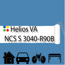 NCS S 3040-R90B антикорозійна глянцева грунт-емаль (вініл-акрилова) HELIOS VA - 1л