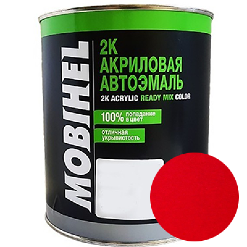 Двокомпонентна акрилова автоемаль Mobihel 2:1, NU MAZDA Vintage Red - 0.75л
