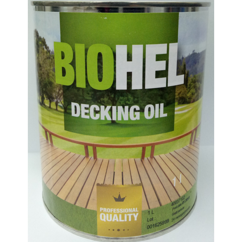BIOHEL DECKING OIL олія для терас 1 л. - прозоре.