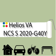 NCS S 2020-G40Y антикорозійна глянцева грунт-емаль (вініл-акрилова) HELIOS VA - 1л