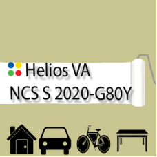 NCS S 2020-80Y антикорозійна глянцева грунт-емаль (вініл-акрилова) HELIOS VA - 1л