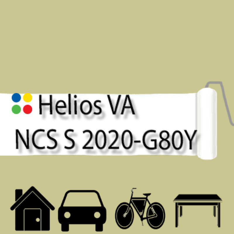 NCS S 2020-80Y антикорозійна глянцева грунт-емаль (вініл-акрилова) HELIOS VA - 1л