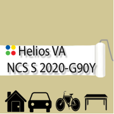 NCS S 2020-G90Y антикорозійна глянцева грунт-емаль (вініл-акрилова) HELIOS VA - 1л