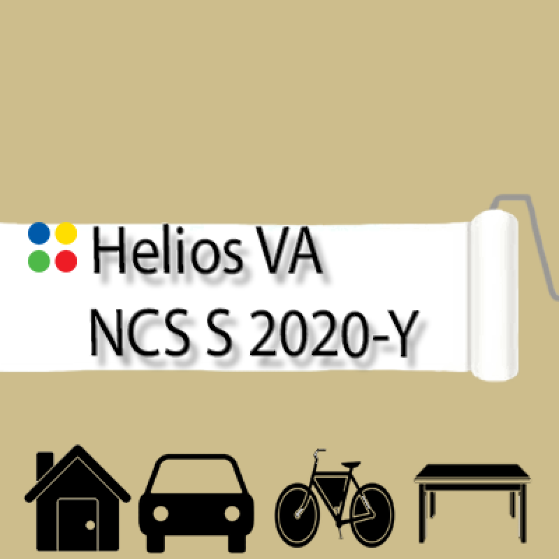 NCS S 2020-Y антикорозійна глянцева грунт-емаль (вініл-акрилова) HELIOS VA - 1л