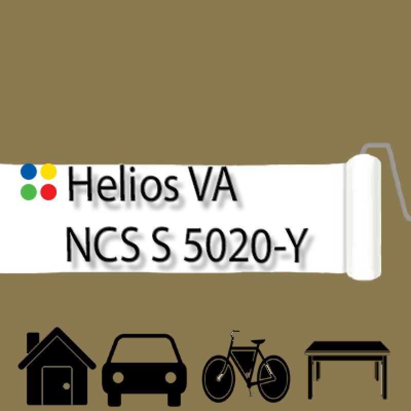 NCS S 5020-Y антикорозійна глянцева грунт-емаль (вініл-акрилова) HELIOS VA - 1л