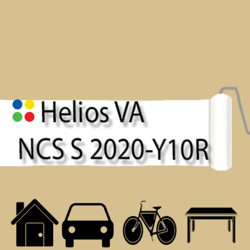 NCS S 2020-Y10R антикорозійна глянцева грунт-емаль (вініл-акрилова) HELIOS VA - 1л