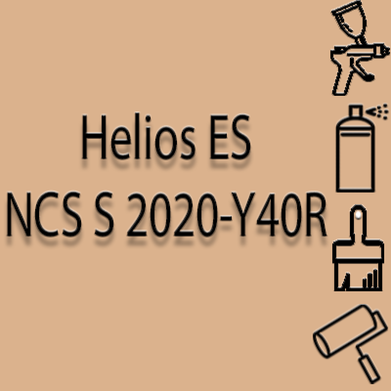 NCS S 2020-Y40R глянцева 1К швидкосохнуча антикорозійна емаль Helios ES - 1л