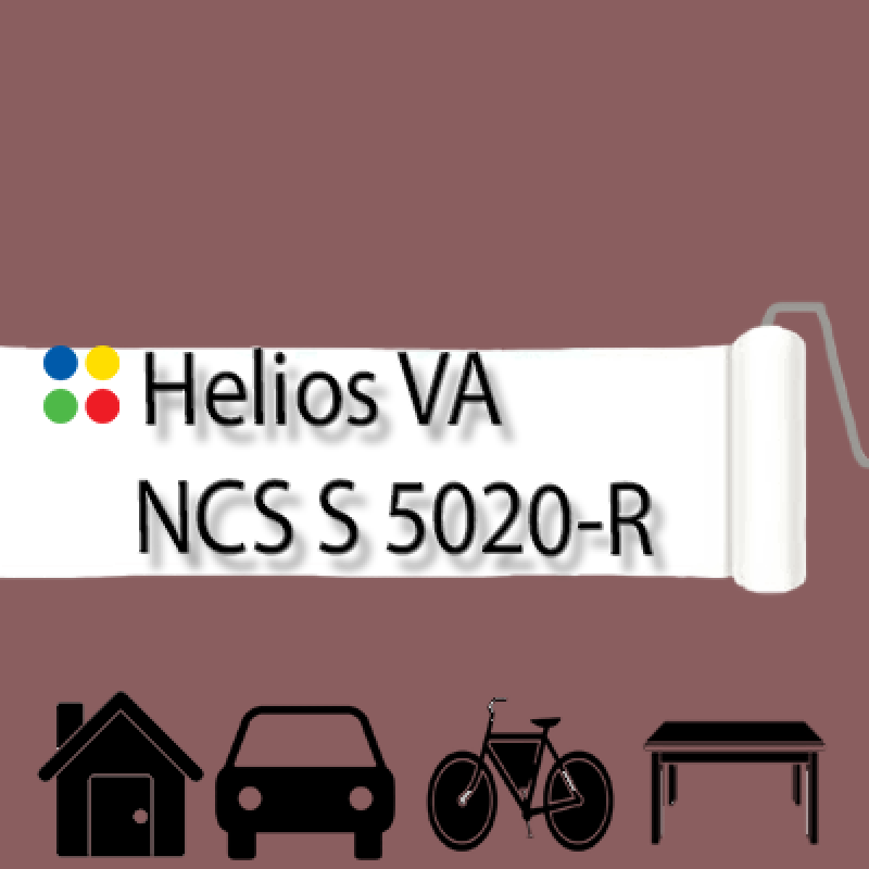 NCS S 5020-R антикорозійна глянцева грунт-емаль (вініл-акрилова) HELIOS VA - 1л