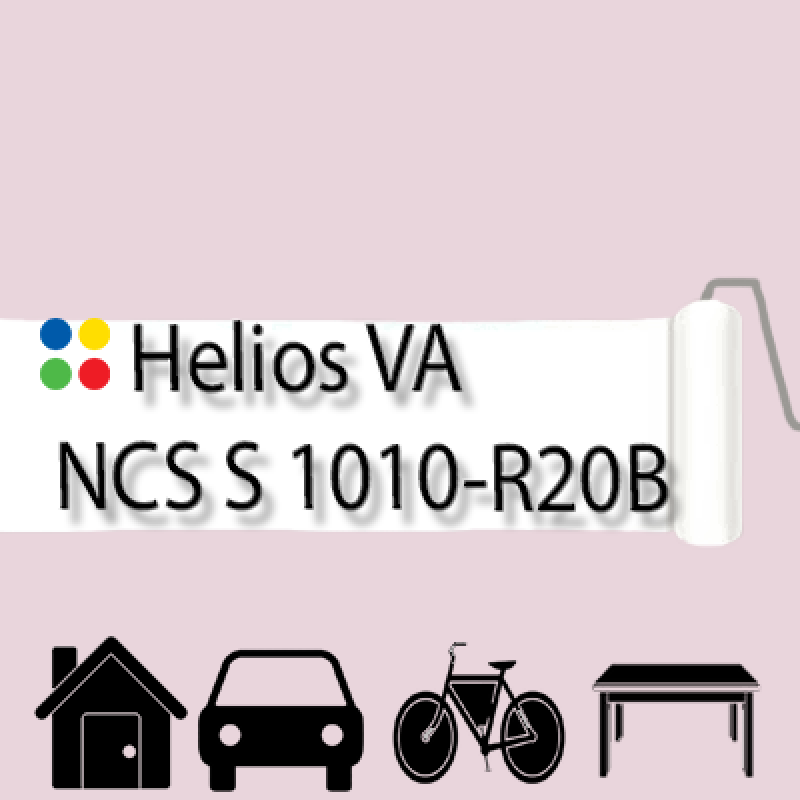 NCS S 1010-R20B антикорозійна глянцева грунт-емаль (вініл-акрилова) HELIOS VA - 1л