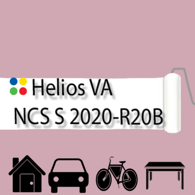 NCS S 2020-R20B антикорозійна глянцева грунт-емаль (вініл-акрилова) HELIOS VA - 1л