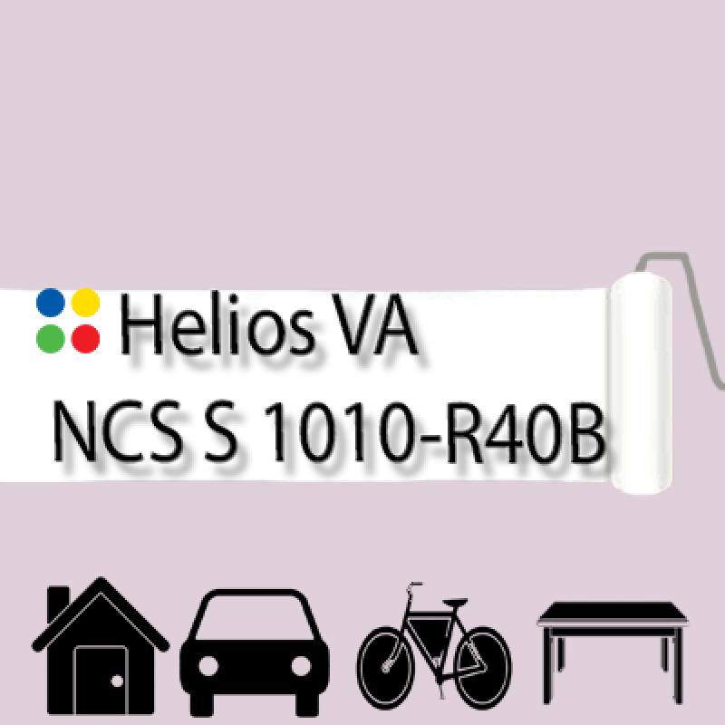 NCS S 1010-R40B антикорозійна глянцева грунт-емаль (вініл-акрилова) HELIOS VA - 1л