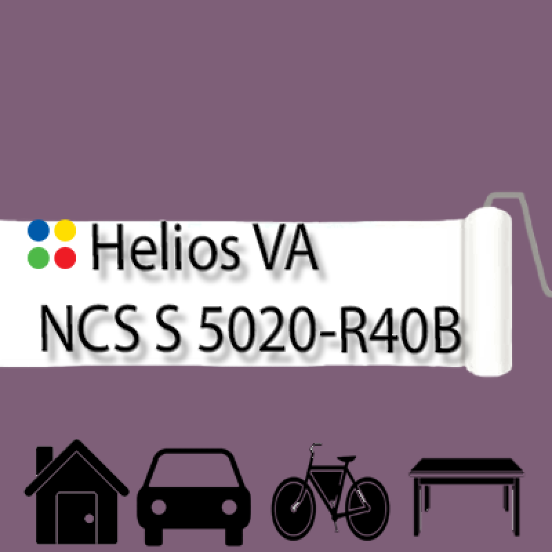 NCS S 5020-R40B антикорозійна глянцева грунт-емаль (вініл-акрилова) HELIOS VA - 1л