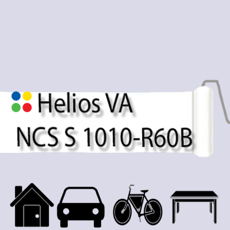 NCS S 1010-R60B антикорозійна глянцева грунт-емаль (вініл-акрилова) HELIOS VA - 1л