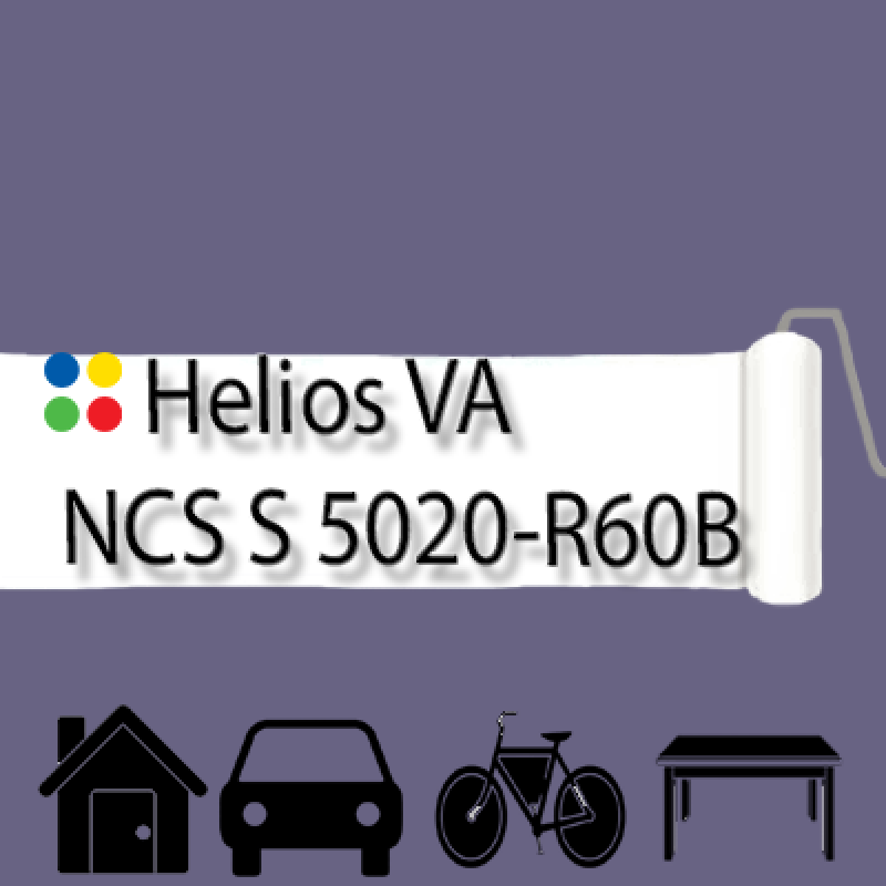 NCS S 5020-R60B антикорозійна глянцева грунт-емаль (вініл-акрилова) HELIOS VA - 1л