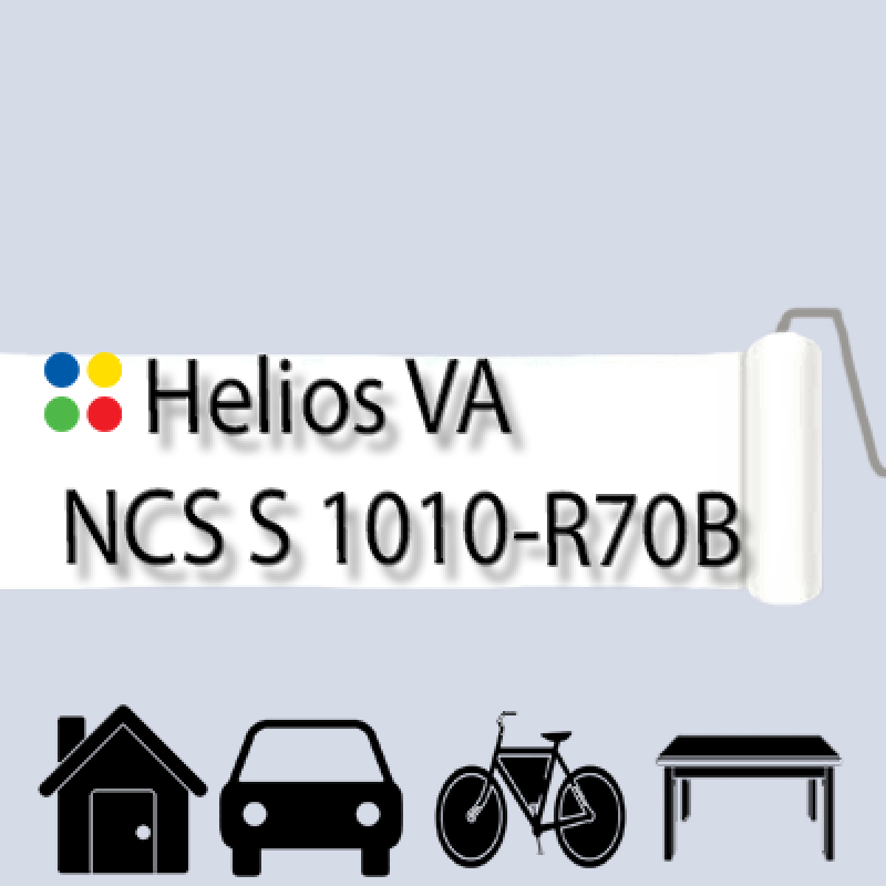 NCS S 1010-R70B антикорозійна глянцева грунт-емаль (вініл-акрилова) HELIOS VA - 1л