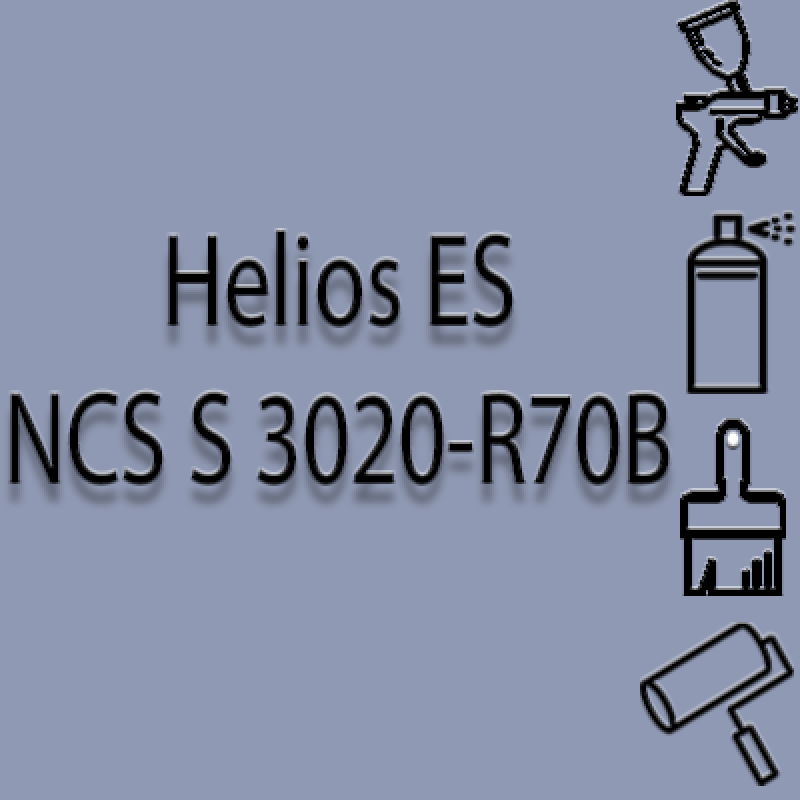 NCS S 3020-R70B глянцева 1К швидкосохнуча антикорозійна емаль Helios ES - 1л
